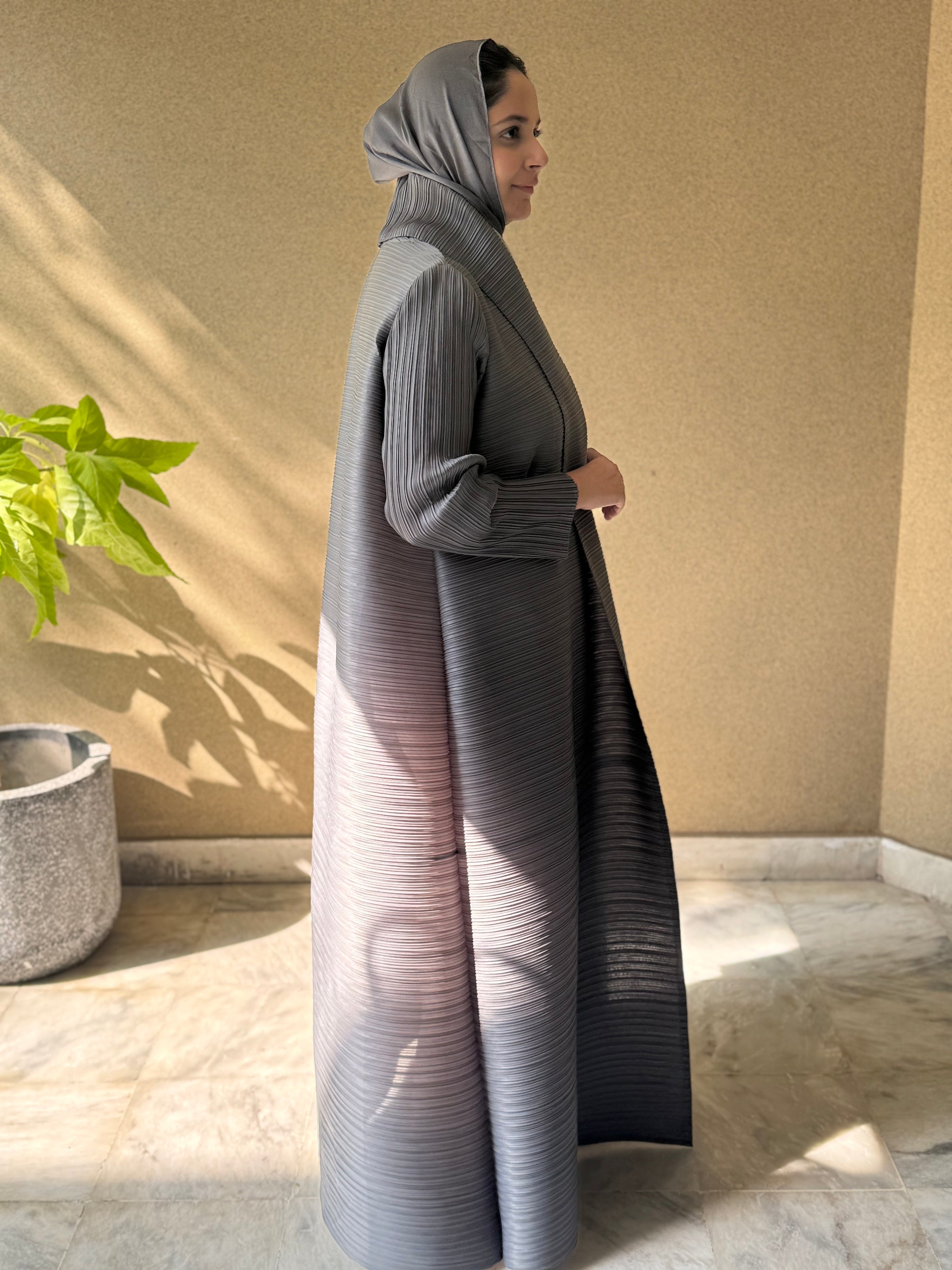 Truly Pleated Geometric Coat