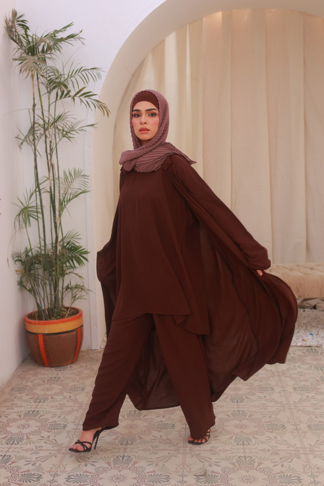 Brown Co-ord Set - 3PC