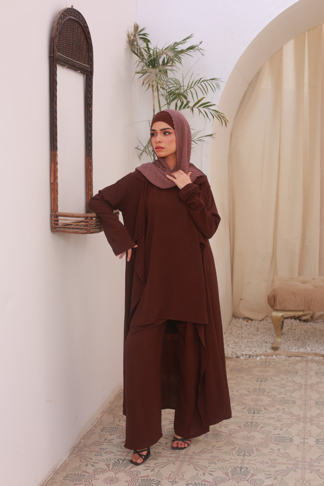 Brown Co-ord Set - 3PC