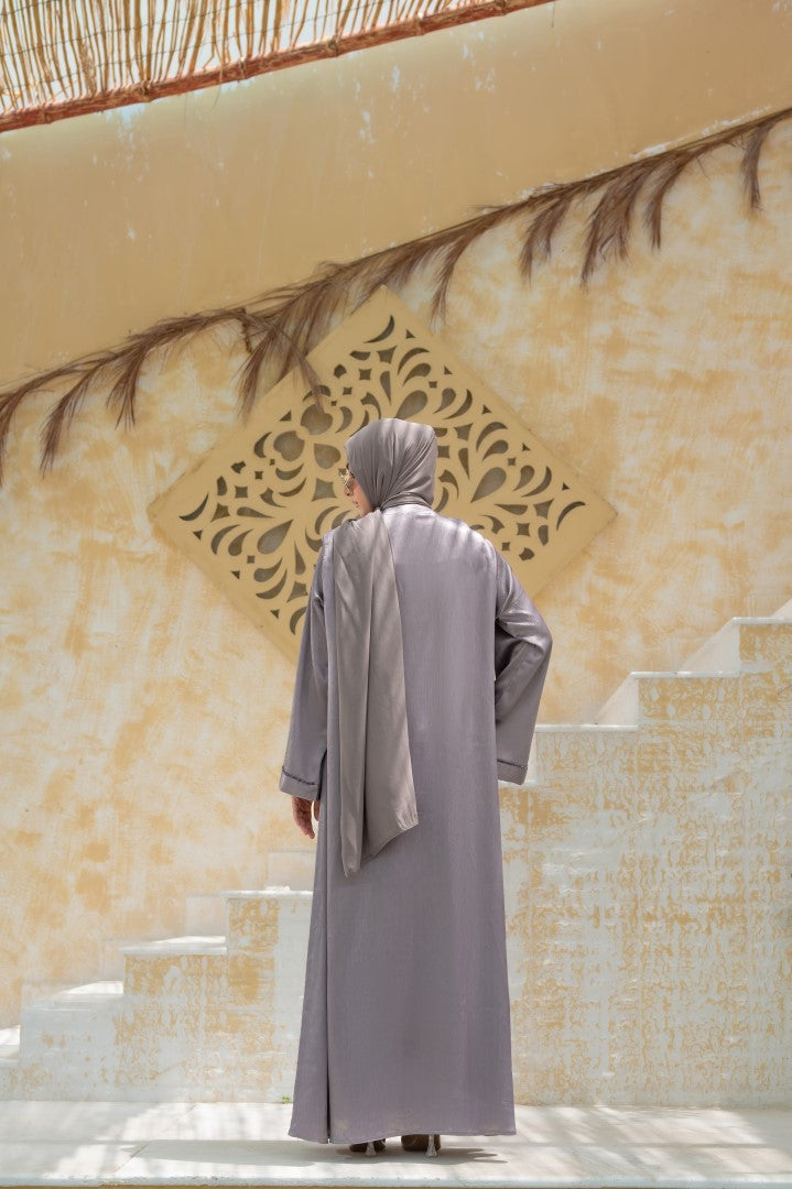 Moonlight Mauve Abaya