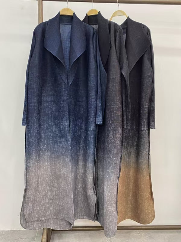 Ombre Grey Pleated Perfection