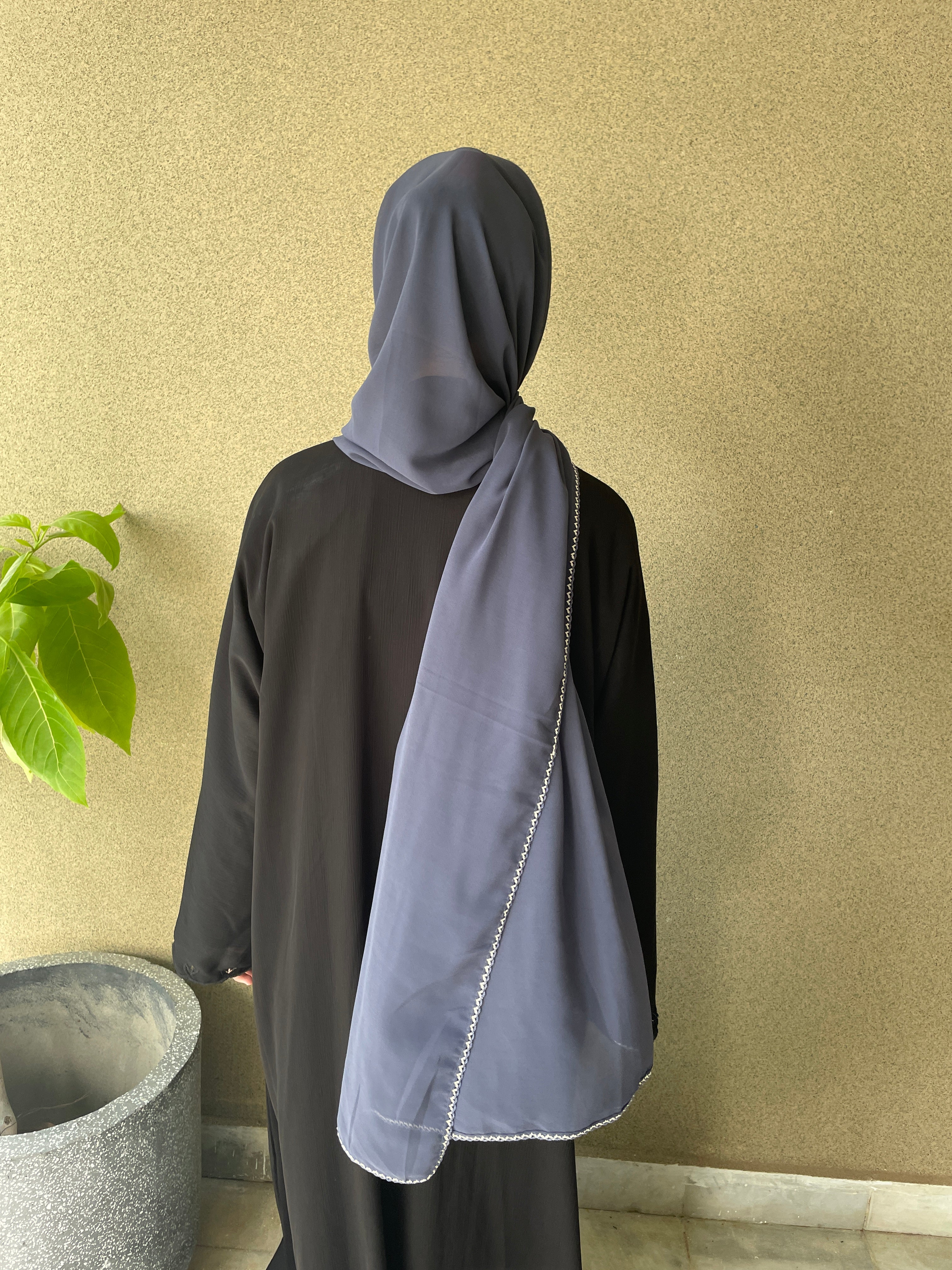 Georgette Border Hijab