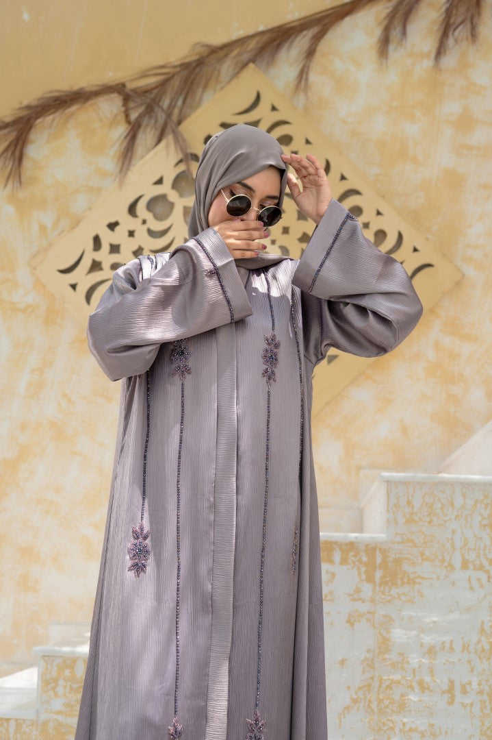 Moonlight Mauve Abaya