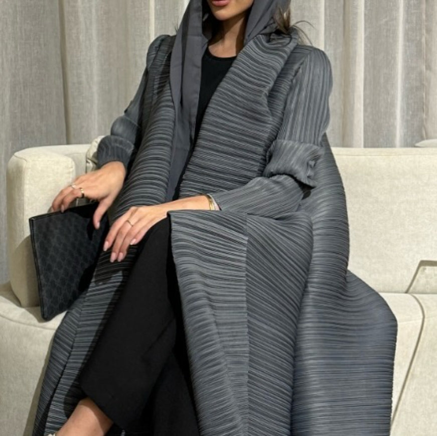 Pleated Coat- Solid