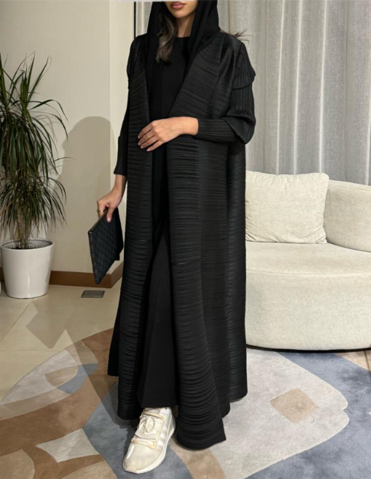 Pleated Coat- Solid